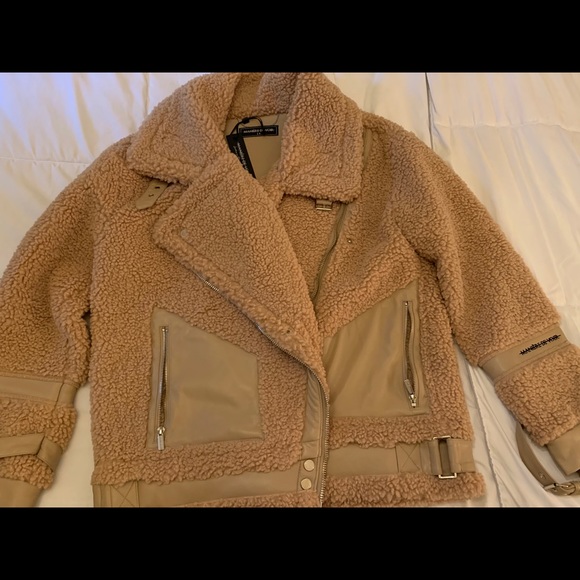 Vegan Leather fur jacket - Picture 5 of 7